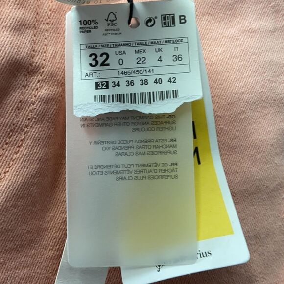 New Stradivarius Mom Fit Jeans in Pink Coral 32 - Picture 6 of 10